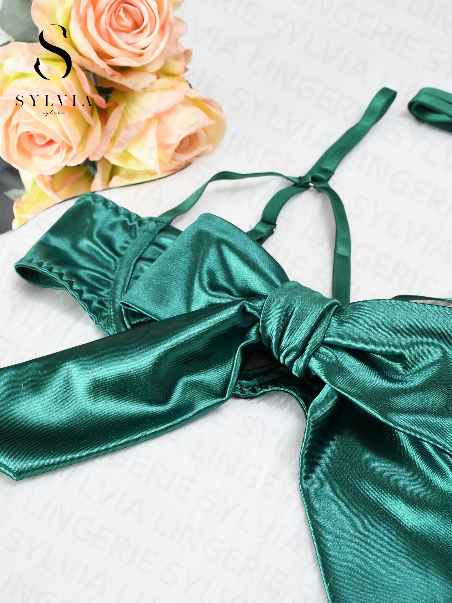 Sexy lingerie for women Silk Bow